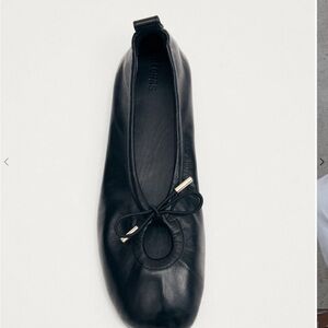 ALOHAS ROSALIND BLACK LEATHER BALLET FLATS SIZE 38